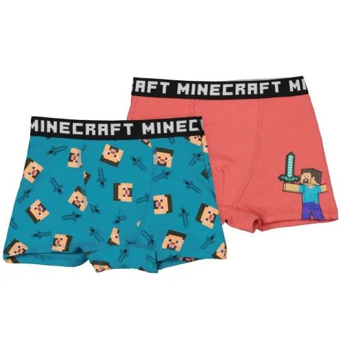 Minecraft gyerek boxeralsó 2 darab/csomag 6 év