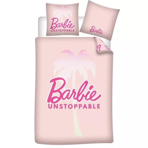 Barbie Unstoppable ágyneműhuzat 140×200cm, 63×63 cm microfibre 