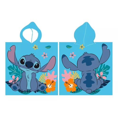 Disney Lilo és Stitch, A csillagkutya strand törölköző poncsó 55x110 cm (Fast Dry)