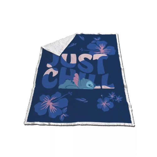 Disney Lilo és Stitch, A csillagkutya Blue Chill sherpa takaró 130x170cm