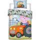 Peppa malac George's Tractor gyerek ágyneműhuzat 100×140cm, 40×45 cm