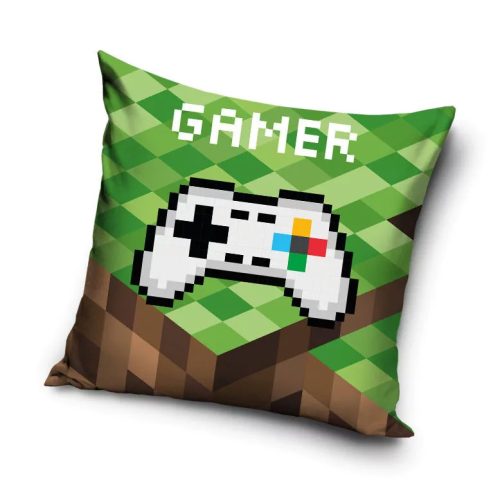 Gamer párnahuzat 40x40 cm Velúr