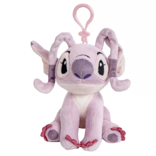 Disney Lilo és Stitch, A csillagkutya Angel 3D plüss figura akasztóval 14 cm