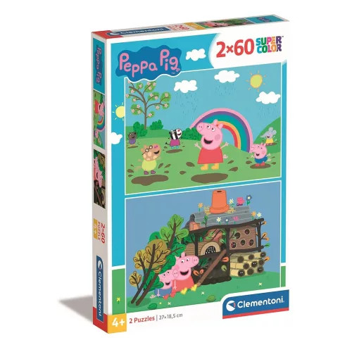 Peppa malac 2x60 db-os puzzle Clementoni