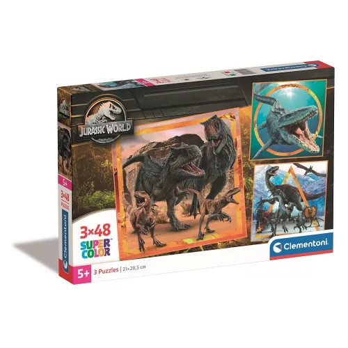 Jurassic World Allosaurus 3x48 db-os puzzle Clementoni