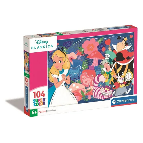 Disney Alice Csodaországban 104 db-os puzzle Clementoni