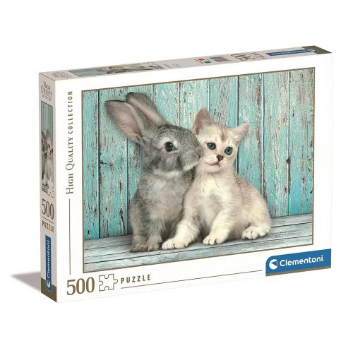 Állatos Cat & Bunny 500 db-os puzzle Clementoni 