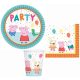 Peppa malac party szett 32 db-os 23 cm-es tányérral