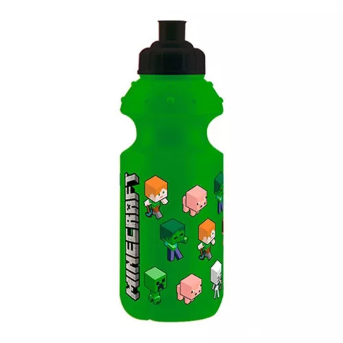 Minecraft Green műanyag kulacs, sportpalack 350 ml 