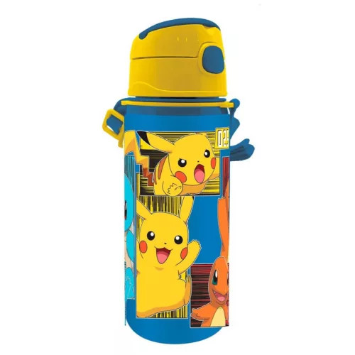 Pokémon Electric alumínium kulacs akasztóval 600 ml 