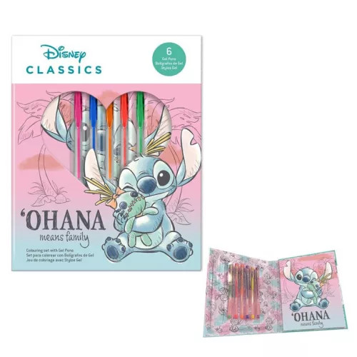 Disney Lilo és Stitch, A csillagkutya Cheeky notesz + zselés toll szett 