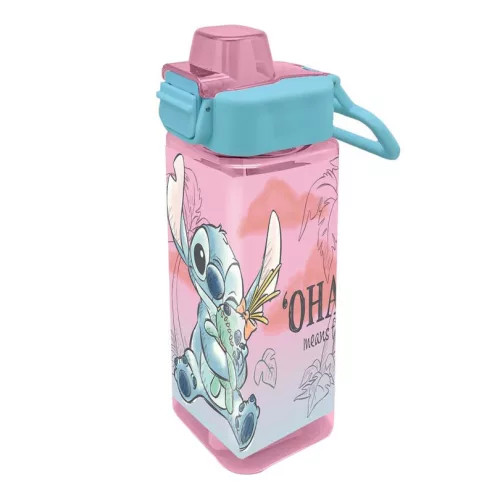 Disney Lilo és Stitch, A csillagkutya Cheeky square műanyag kulacs 500 ml 