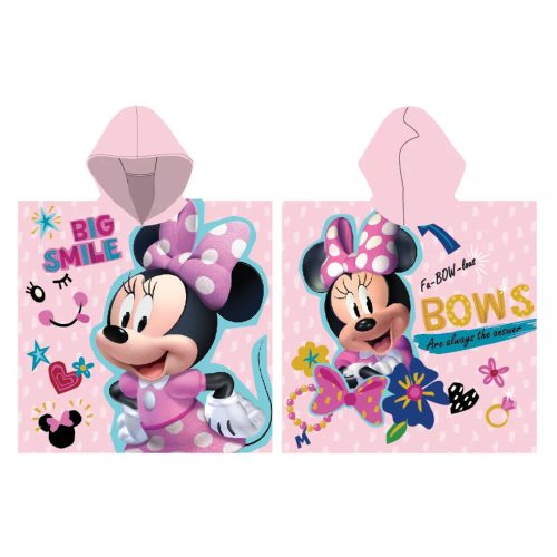 Disney Minnie Smile strand törölköző poncsó 55x110 cm (Fast Dry)