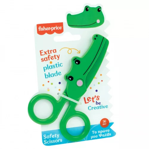 Fisher-Price Krokodil biztonsági olló 13 cm 