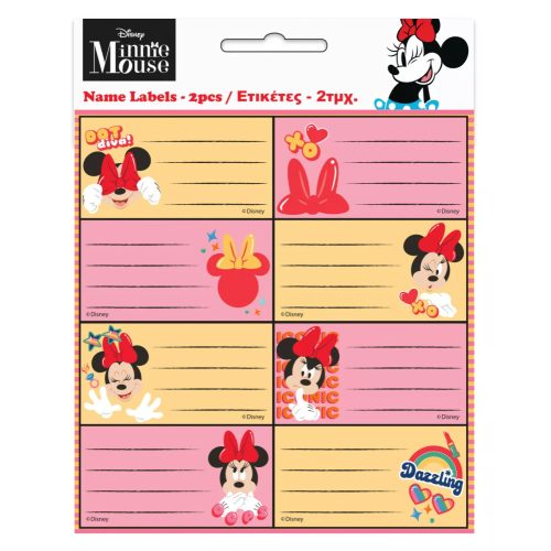 Disney Minnie Wink füzetcímke 16 db-os