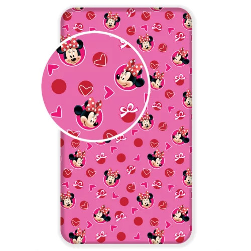 Disney Minnie Hearts gumis lepedő 90x200 cm 