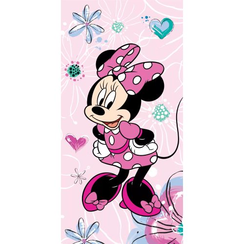 Disney Minnie Pink Bow fürdőlepedő, strand törölköző 70x140cm 