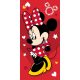 Disney Minnie Pretty in Red fürdőlepedő, strand törölköző 70x140cm  