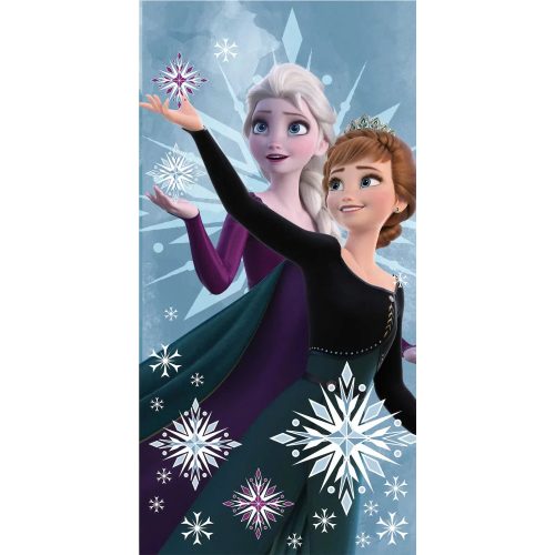 Disney Jégvarázs Snowflake fürdőlepedő, strand törölköző 70x140cm 