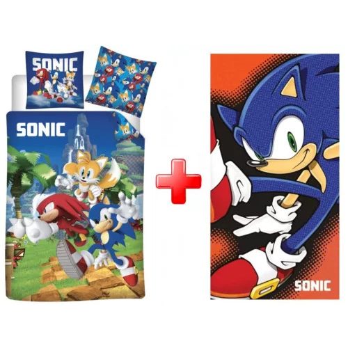 Sonic, a sündisznó Speedy Dreams ágyneműhuzat és törölköző szett 