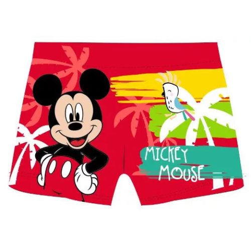 Mickey gyerek fürdőnadrág, short, piros, 98-128 cm