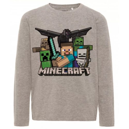 Minecraft gyerek hosszú ujjú póló, felső 6-12 év