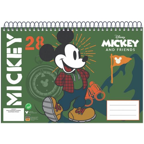 Disney Mickey A/4 spirál vázlatfüzet 30 lapos