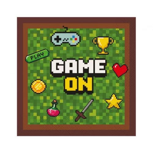 Game On szalvéta 20 db-os 33x33 cm