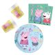 Peppa Pig Messy Play, Peppa malac party szett 36 db-os 23 cm-es tányérral