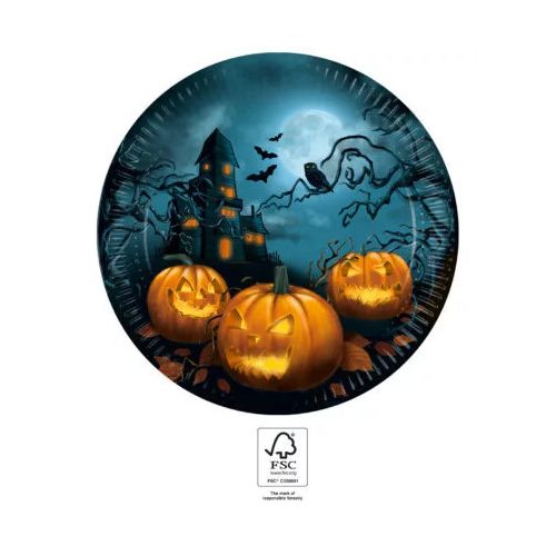 Halloween Sensations papírtányér 8 db-os 23 cm FSC