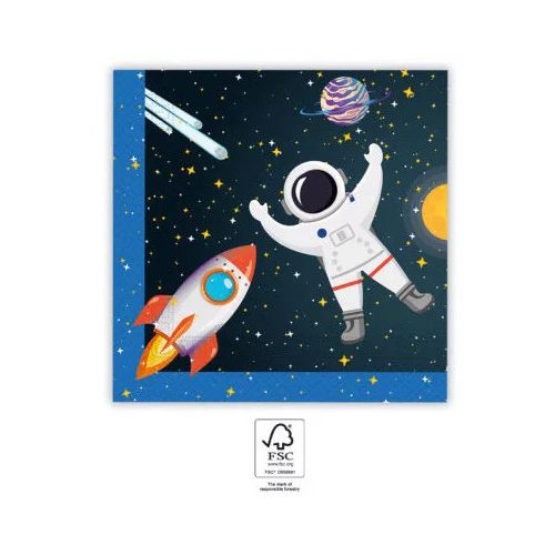 Űr Rocket Space szalvéta 20 db-os 33x33 cm FSC