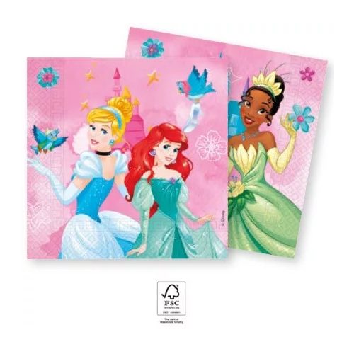 Disney Hercegnők Live Your Story szalvéta 20 db-os 33x33 cm FSC