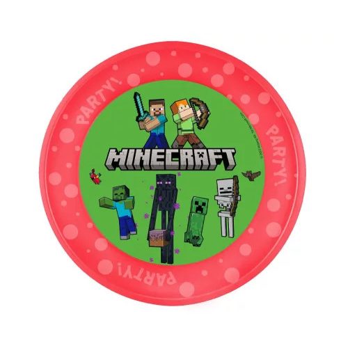 Minecraft micro prémium műanyag tányér 21 cm 