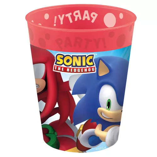 Sonic a sündisznó Sega micro prémium műanyag pohár 250 ml 