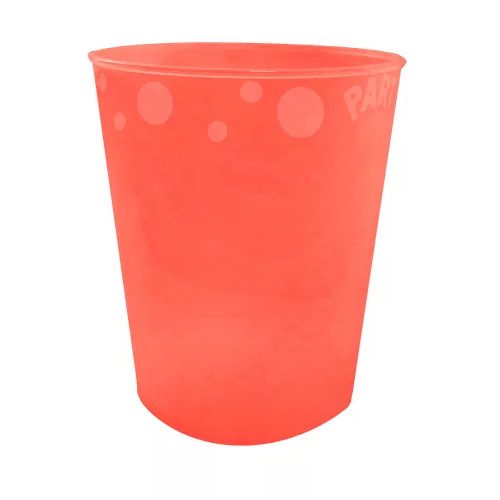 Orange Fluorescent, Narancssárga pohár, műanyag 250 ml 