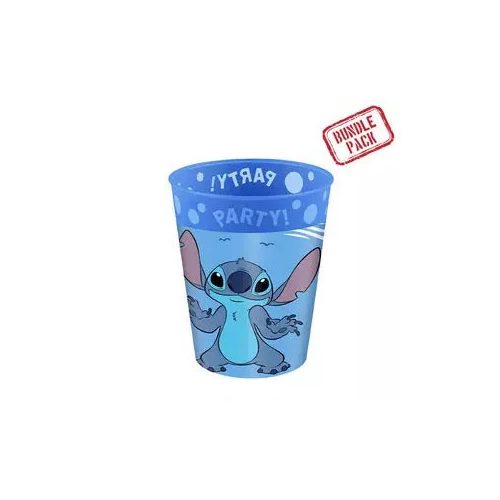 Disney Lilo és Stitch, A csillagkutya Angel micro prémium műanyag pohár szett 4 db-os 250 ml 