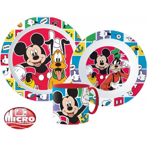  Disney Mickey Better Together étkészlet, micro műanyag szett 