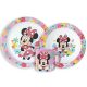 Disney Minnie Spring étkészlet, micro műanyag szett bögrével 265 ml